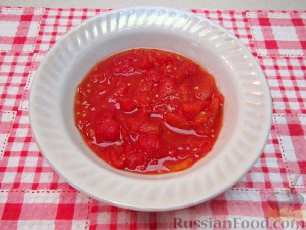 Крем-суп из баклажанов и помидоров с плавленым сыром